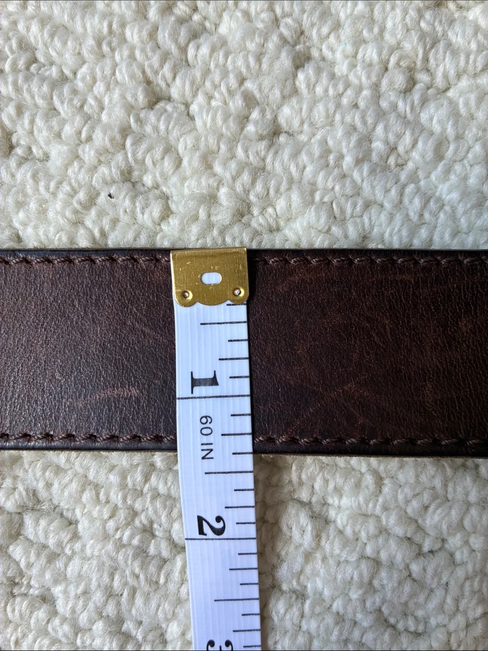 Roots Vintage Women’s Brown Genuine Leather Belt Made Canada 🇨🇦 Size 4 - Picture 7 of 10